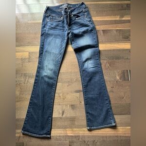 American Eagle Dark Blue Boot Cut Jeans